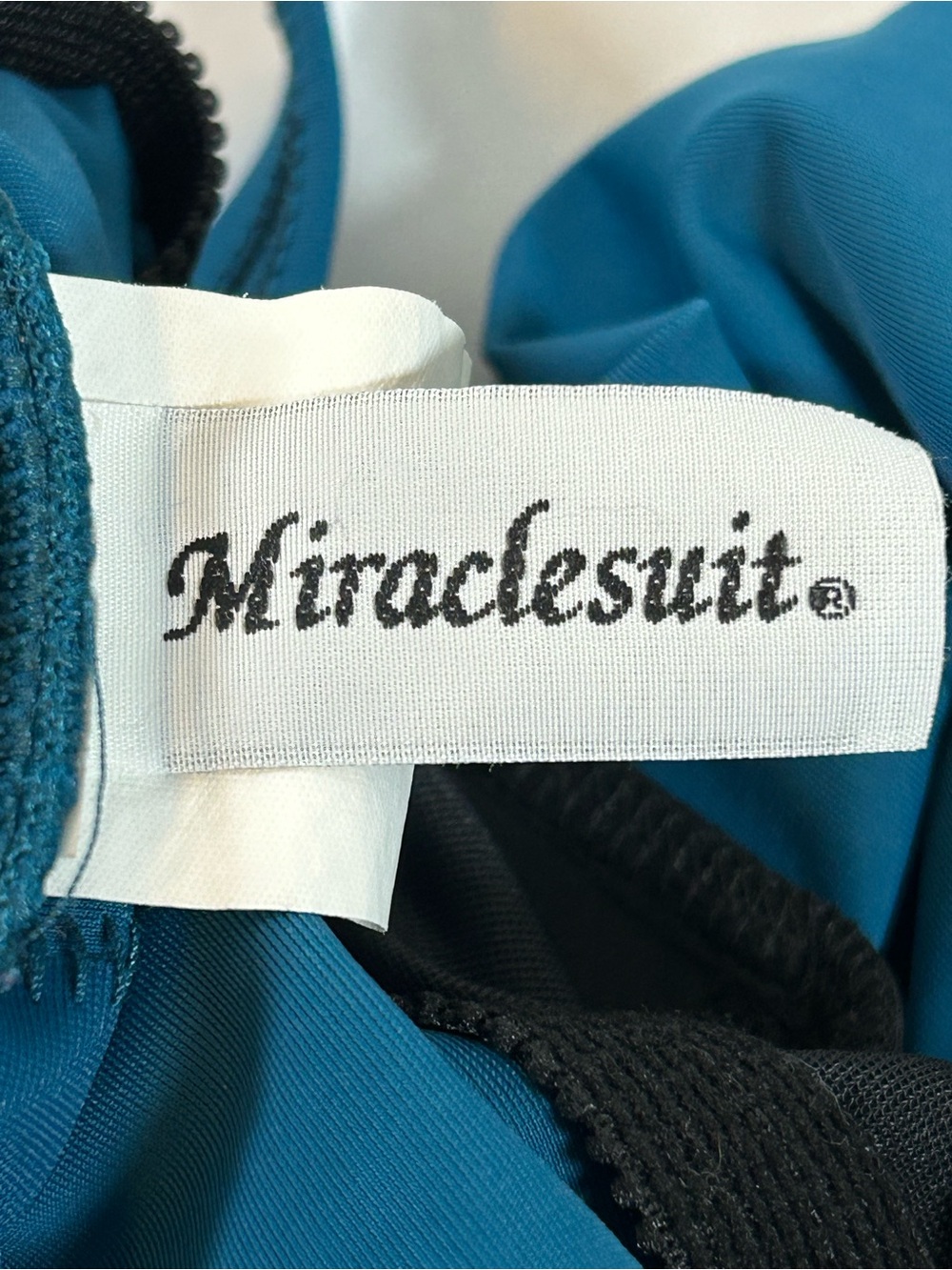 Miraclesuit Teal One-Piece Swimsuit with Wrap Front - Picture 4 of 10